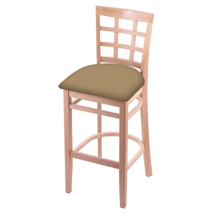 30 Bar Stool,Natural Finish,Canter Sand Seat